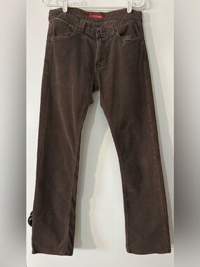 Ed Hardy Men's Dark Brown Corduroy Pants size 31